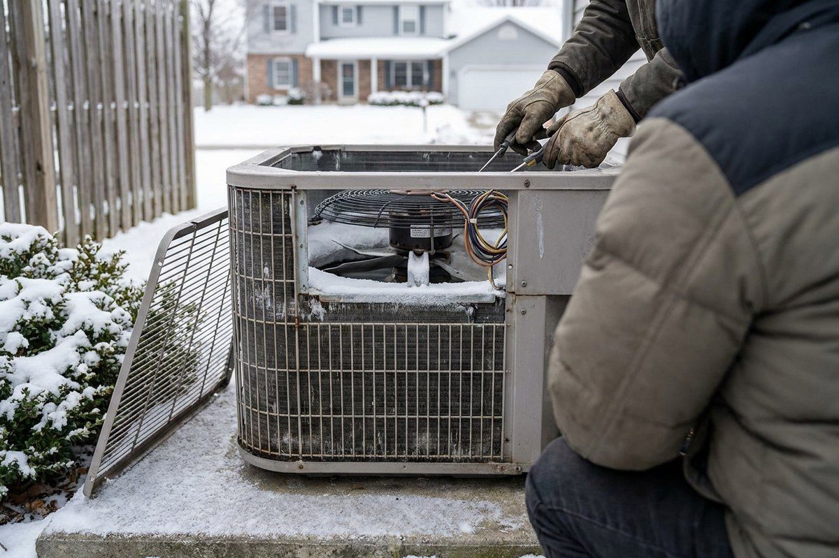 Heat Pump Repair technician working in Spring, TX