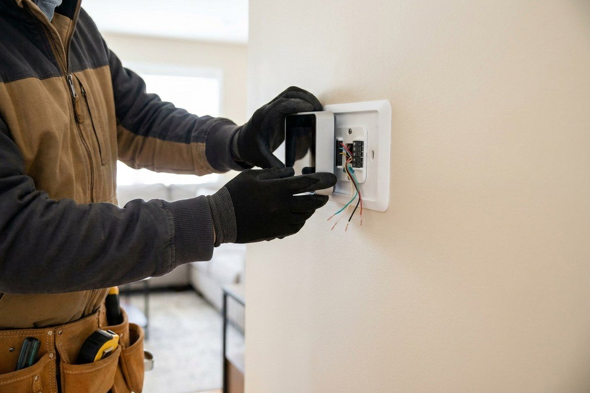 Thermostat Installation technician working in Euless, TX